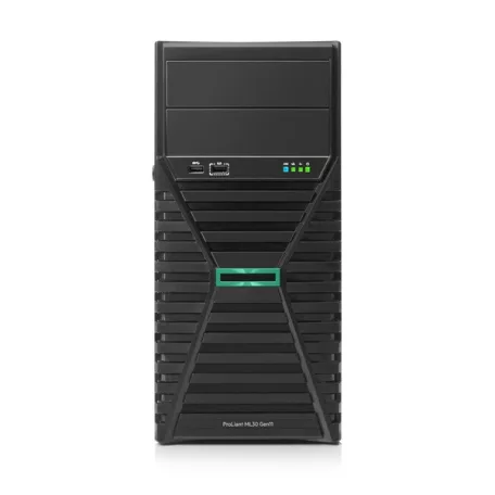 HPE torony szerver ProLiant ML30 Gen11, Xeon 6C 6333P 3.10GHz, 1x32GB, 2x480GB SSD, 8SFF, MR216i-p, 2x1000W