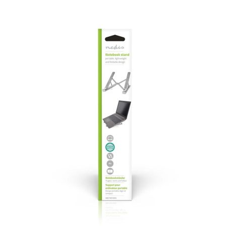 Nedis NBSTND100SI összecsukható notebook / laptop tartó állvány, 17 "