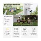 TP-LINK Wireless Kamera Cloud kültéri forgatható színes éjjellátó 4K 8 Megapixel, AI támogatás, Dual-Band, TAPO C560WS