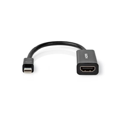 Nedis adapter kábel CCGT37650BK02 mini displayport 1.2 dugó - HDMI aljzat, 0,20m