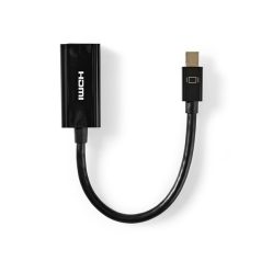   Nedis adapter kábel CCGT37650BK02 mini displayport 1.2 dugó - HDMI aljzat, 0,20m