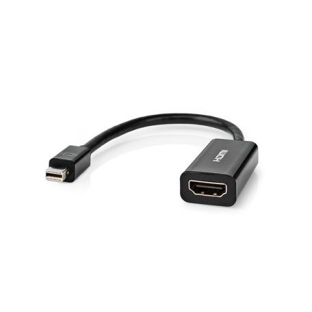 Nedis adapter kábel CCGT37650BK02 mini displayport 1.2 dugó - HDMI aljzat, 0,20m