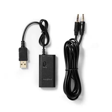 Nedis BTTR050BK, bluetooth adó, Audio/video/adatcsatlakozók bemenete: 1x AUX / 1x USB | SBC