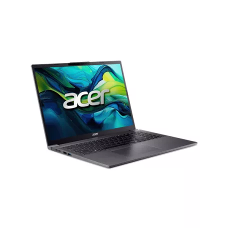 ACER Aspire A16-71M-77CC, 16" WUXGA, Intel Core Ultra 7 155H, 16GB, 1TB SSD, UMA, DOS, acélszürke