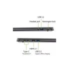 ACER Aspire A16-71M-77CC, 16" WUXGA, Intel Core Ultra 7 155H, 16GB, 1TB SSD, UMA, DOS, acélszürke