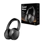 LOGILINK BT 6.0 Sound Wave Headset, ANC, 3.5 mm AUX, 15-hour battery life, Black