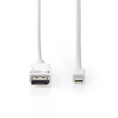   Nedis CCGB37404WT20 DisplayPort 1.4 kábel, displayport dugó - mini display port dugó, 8K@60Hz, 2m
