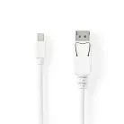 Nedis CCGB37404WT20 DisplayPort 1.4 kábel, displayport dugó - mini display port dugó, 8K@60Hz, 2m