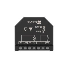   EZVIZ T35 Wi-Fi relé, 1 csatornás, fekete, távoli vezérlés, energiafogyasztás figyelés funkció