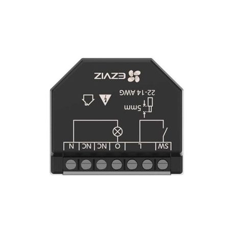 EZVIZ T35 Wi-Fi relé, 1 csatornás, fekete, távoli vezérlés, energiafogyasztás figyelés funkció