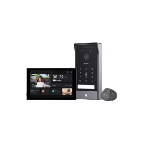 EZVIZ HP7 Pro videó kaputelefon, 4K kamera, 8" érintőképernyő, arcfelismerés + tenyérazonosítás, Wi-Fi kapcsolat, kétirá