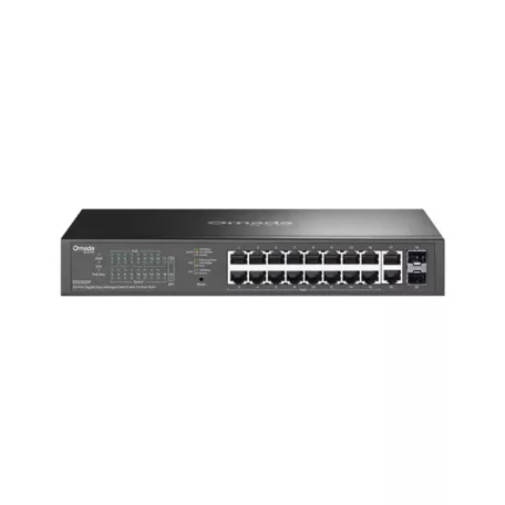 TP-LINK Switch 20x1000Mbps(16xPOE+) + 2xSFP Fémházas Easy Smart (Omada), ES220GP