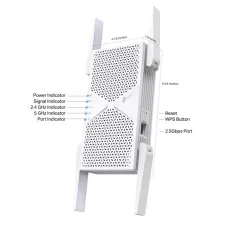   TP-LINK Wireless Range Extender Dual Band BE6500 Wifi 7, RE405BE