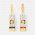 Nedis Profigold CATB26900GD aranyozott fém banándugó, 2db/csomag