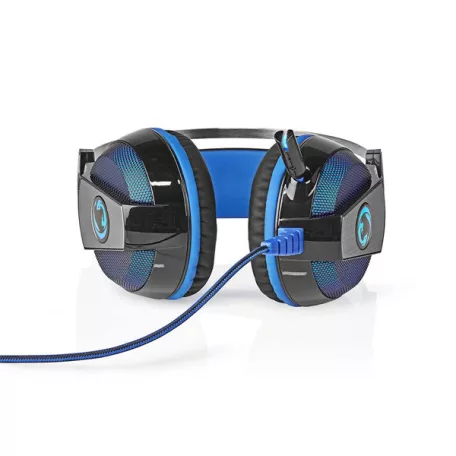 Nedis GHST500BK USB gamer headset, 7.1 térhatás, LED világítás, 2,1m kábel