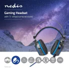 Nedis GHST500BK USB gamer headset, 7.1 térhatás, LED világítás, 2,1m kábel