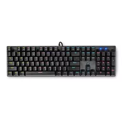   Nedis GKBDM110BKUS gamer billentyűzet, USB,Mechanikus gombok | LED | QWERTY | Amerikai kiosztás