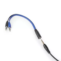   Nedis GCK51110BKUS gamer 5 az 1-ben készlet, Angol Billentyűzet, Headset, Egér, Egérpad és adapter kábel, QWERTY