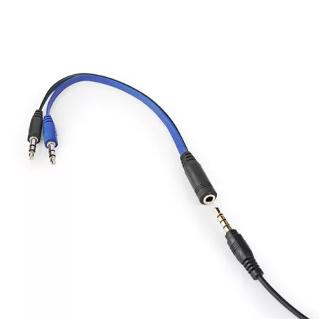 Nedis GCK51110BKUS gamer 5 az 1-ben készlet, Angol Billentyűzet, Headset, Egér, Egérpad és adapter kábel, QWERTY