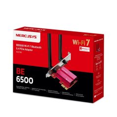   MERCUSYS Wireless Adapter PCI-Express 5.4 Tri Band BE6500 Wifi 7 Bluetooth, MA37BE