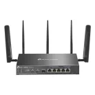 TP-LINK Vezetékes Omada AX3000 VPN Router 1xWAN(1000Mbps) + 4x1000Mbps(POE+) + 1xSFP + 2xSIM, ER706WP-4G
