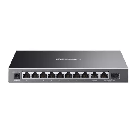 TP-LINK Switch 9x1000Mbps (8xPOE+) +1xGigabit SFP kombó Fémházas Easy Smart (Omada), ES210GP