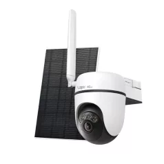   TP-LINK Wireless Kamera Cloud kültéri + Okos Solar Panel IP65 1xSIM foglalat, TAPO C615G KIT