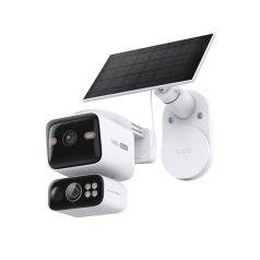   TP-LINK Wireless Kamera Cloud kültéri Dual + Okos Solar Panel IP65 1xSIM foglalat, TAPO C645D KIT