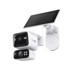   TP-LINK Wireless Kamera Cloud kültéri Dual + Okos Solar Panel IP65 1xSIM foglalat, TAPO C645D KIT