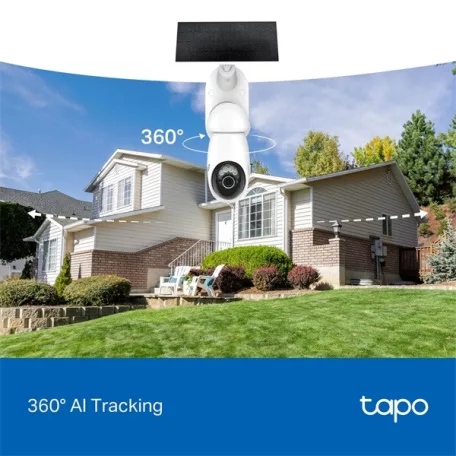 TP-LINK Wireless Kamera Cloud kültéri + Okos Solar Panel IP65 1xSIM foglalat, TAPO C660 KIT