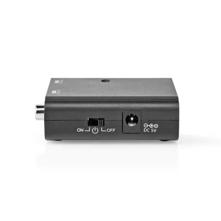 Nedis ACON2505BK digitális audió konverter, digitális koax bemenet,  toslink optikai kimenet