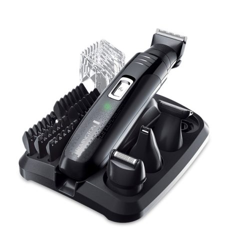 REMINGTON PG6130 titán bevonatú arcszőrzet igazító, 40 perc akkus üzem, 5 fésű (1,5–12 mm), mosható