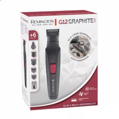   REMINGTON PG2120 G12 Graphite 12 az 1-ben multifunkciós trimmelő, 6 tartozék, 40 perc használat, USB töltés