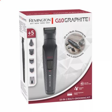 REMINGTON PG2100 Graphite Series G10 10 az 1-ben multigroom, 40 perc üzemidő, USB töltés, grafit bevonat