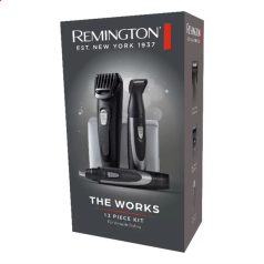   REMINGTON WORKS MB905 szakállvágó készlet, 6 részes, 9 hosszbeáll. (2–18 mm), precíziós trimmer, orr-/fülszőrnyíró, USB