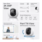 TP-LINK Wireless Kamera Cloud beltéri éjjellátó, TAPO C230