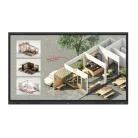 LG 16/7 Interaktív tábla 75" 75TR3DQ-B, 3840x2160, 400 nit, HDMIx3/DP/VGA/RS-232C/RJ45/USBx5/USB-Cx2