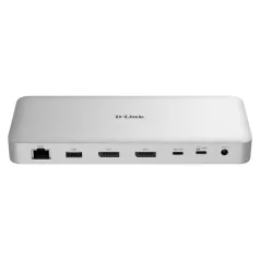   D-LINK 9in1 Dokkoló 2xDisplayport 1.4 + 3xUSB + 2xUSB-C + 1xLAN + 1xPD 100W, DUF-901/E