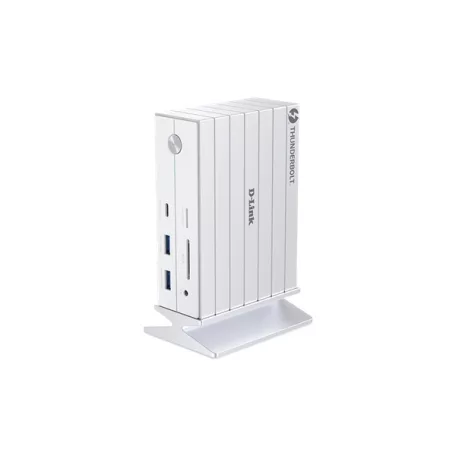 D-LINK 14in1 Thunderbolt Dokkoló - 1xDP 1.4, 1xHDMI 2.0, 2xTB, 4xUSB, 1xUSB-C, 1xLAN, Jack, SD/MicroSD slot, DUF-E01/E