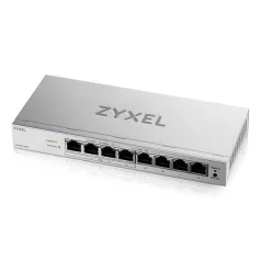   ZYXEL Switch 8x1000Mbps (4xPOE+), Fémházas Asztali, GS1200-8HPV3-EU0101F