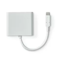   Nedis CCGB64770WT01 USB-C multiport adapter, USB C dugó - HDMI/ USB-A / USB-C aljzat, 5 Gbps
