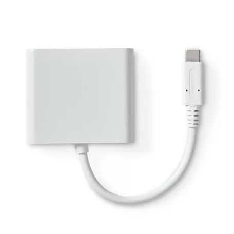 Nedis CCGB64770WT01 USB-C multiport adapter, USB C dugó - HDMI/ USB-A / USB-C aljzat, 5 Gbps