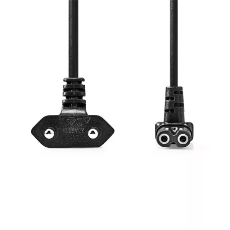 Nedis CEGL11075BK30 tápkábel IEC-320-C1, 90°-os szögben hajlított, 3m