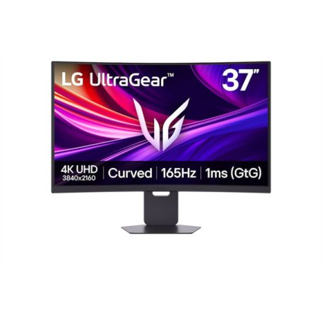 LG Ívelt Gaming 165Hz VA monitor 36,5" 37G800A, 3840x2160, 16:9, 400cd/m2, 1ms, DisplayPort/2xHDMI/USB, áll.mag.