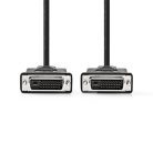 Nedis CCGP32001BK30 DVI-D 24+1p kábel, 2560x1600, hossz 3m