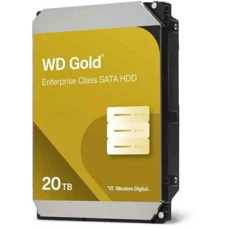 WESTERN DIGITAL 3.5" HDD SATA-III 20TB 7200rpm 512MB Cache, CAVIAR Gold