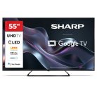 SHARP 55HP6265E 55"/139cm 4K Ultra HD QLED Google TV, 3840x2160, 4xHDMI/2xUSB