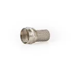 Nedis CSVC41908ME F csatlakozó, kábelbemeneti átmérő: 7,5 mm, 75 Ohm, 25 db/csomag