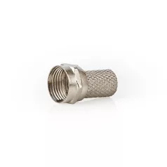   Nedis CSVC41908ME F csatlakozó, kábelbemeneti átmérő: 7,5 mm, 75 Ohm, 25 db/csomag