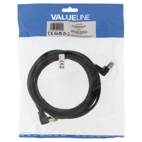 Nedis Valueline VLCP85127B30  SF/UTP Cat5e patch kábel, RJ45, 10/100/1000 Mbit/s, hossz 3m, fekete